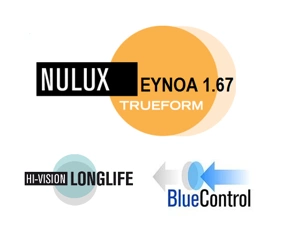 Nulux Eynoa 1.67 Hi-Vision LongLife s BlueControl
