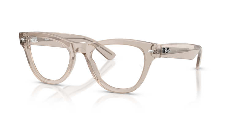 Damskie okulary korekcyjne Ray‑Ban RX 5510 8449, przezroczyste jasnobrązowe oprawki