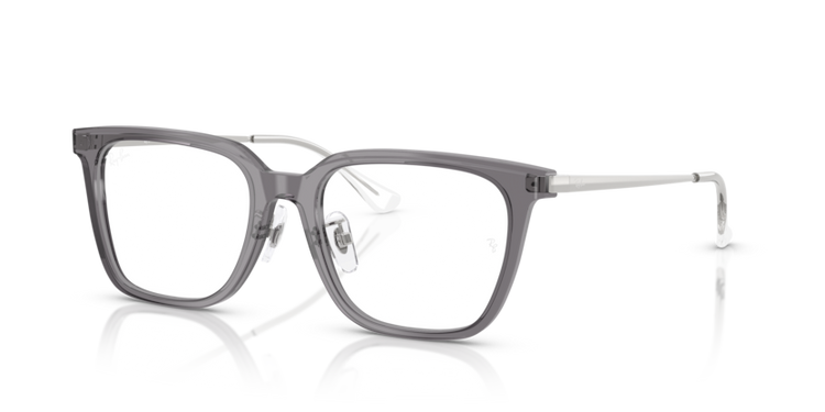 Ray‑Ban RX 5442D 8268 – przezroczysty szary, unisex